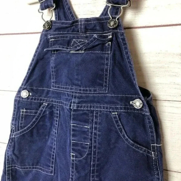 Vintage Blue Route 66 Overalls 12 Month - Picture 2 of 4